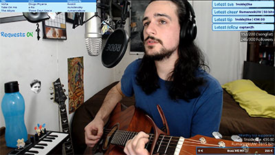 Singer-songwriter on Twitch